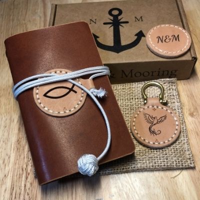 Personalized Horween Leather Pocket Journal | The Weathering Token