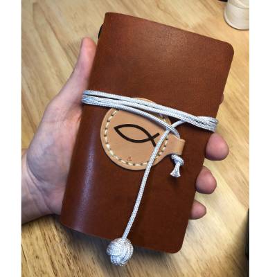 Personalized Horween Leather Pocket Journal | The Weathering Token