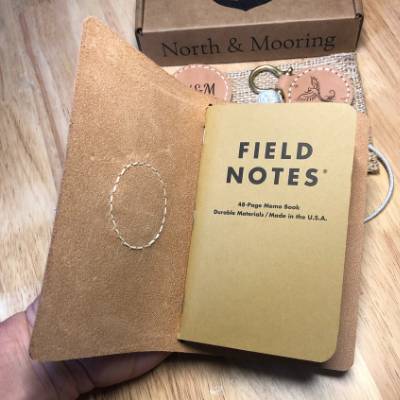 Personalized Horween Leather Pocket Journal | The Weathering Token