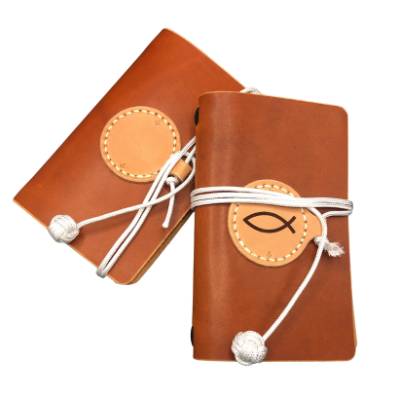 Personalized Horween Leather Pocket Journal | The Weathering Token